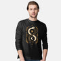 Gold Ouroboros-Mens-Long Sleeved-Tee-ricolaa