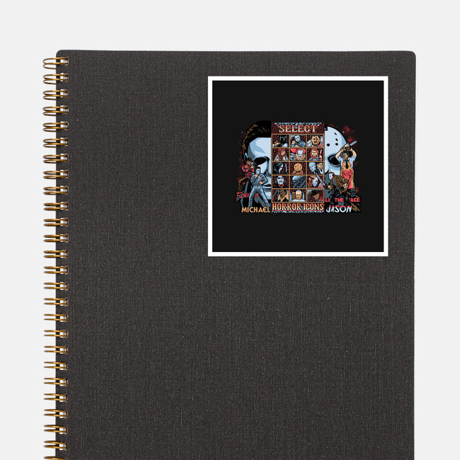 Clash Of Horror Icons-None-Glossy-Sticker-PrimePremne