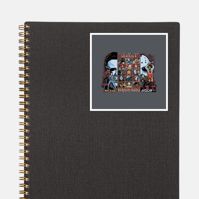 Clash Of Horror Icons-None-Glossy-Sticker-PrimePremne