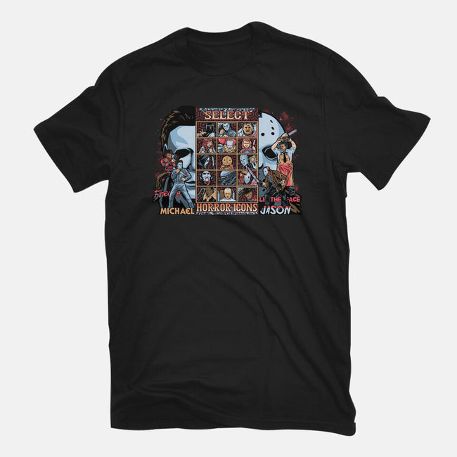 Clash Of Horror Icons-Mens-Premium-Tee-PrimePremne