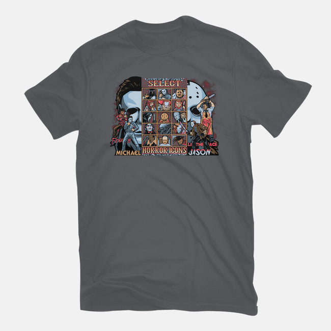 Clash Of Horror Icons-Mens-Heavyweight-Tee-PrimePremne