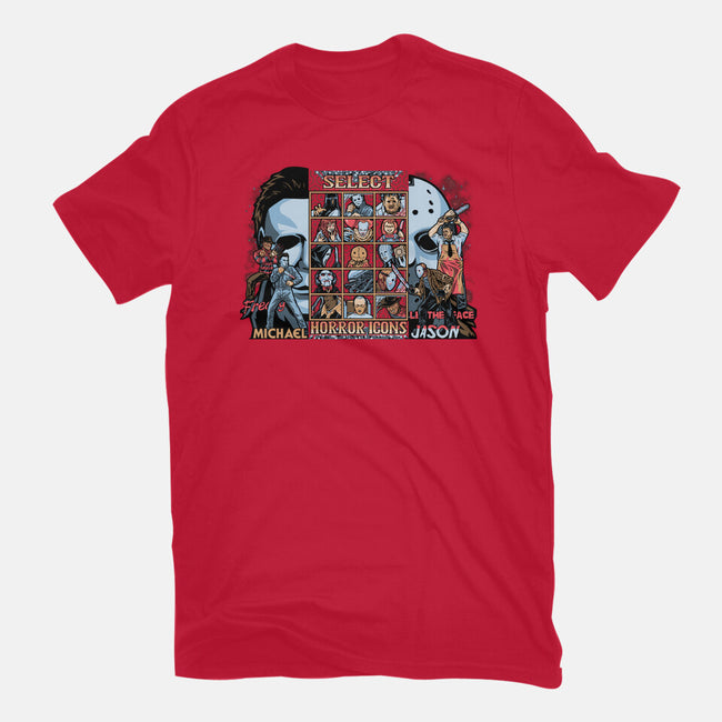 Clash Of Horror Icons-Mens-Heavyweight-Tee-PrimePremne