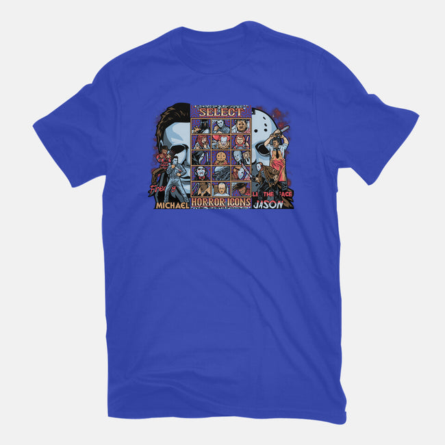 Clash Of Horror Icons-Womens-Basic-Tee-PrimePremne