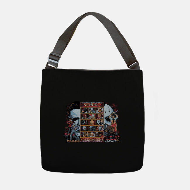 Clash Of Horror Icons-None-Adjustable Tote-Bag-PrimePremne