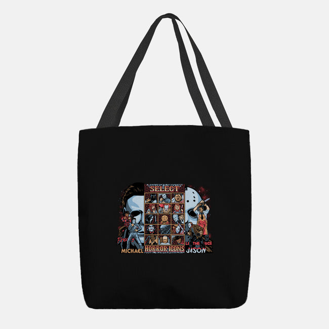 Clash Of Horror Icons-None-Basic Tote-Bag-PrimePremne