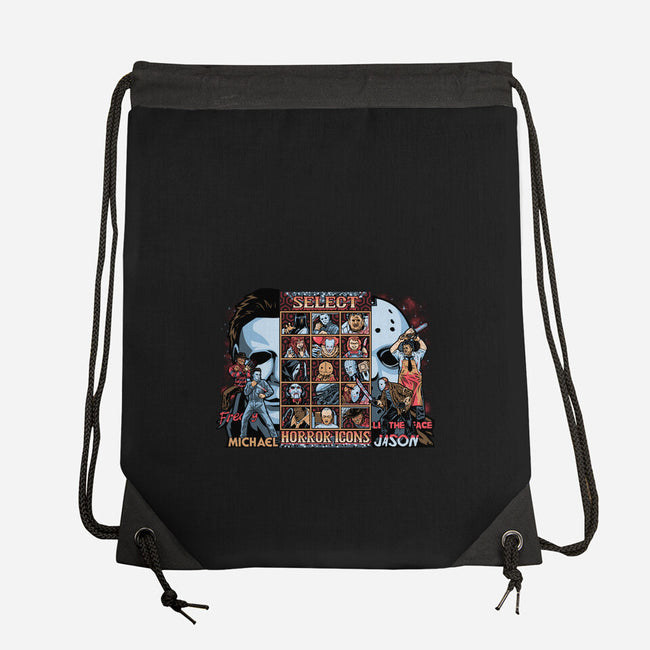 Clash Of Horror Icons-None-Drawstring-Bag-PrimePremne