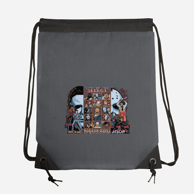 Clash Of Horror Icons-None-Drawstring-Bag-PrimePremne