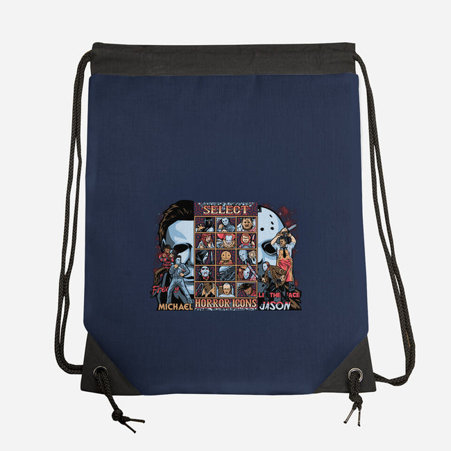 Clash Of Horror Icons-None-Drawstring-Bag-PrimePremne