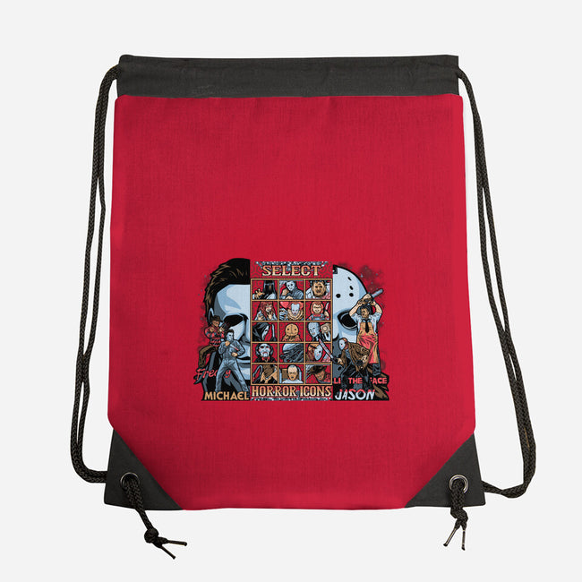 Clash Of Horror Icons-None-Drawstring-Bag-PrimePremne