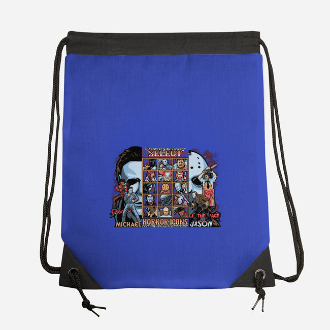 Clash Of Horror Icons-None-Drawstring-Bag-PrimePremne