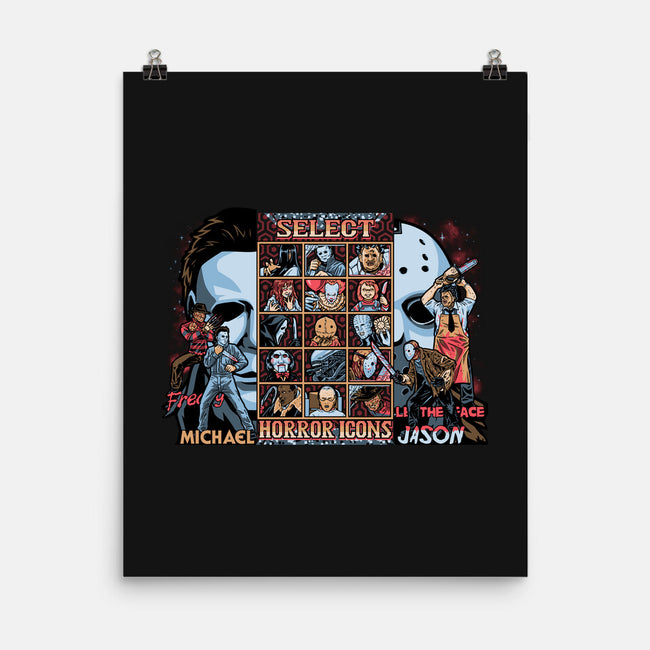 Clash Of Horror Icons-None-Matte-Poster-PrimePremne