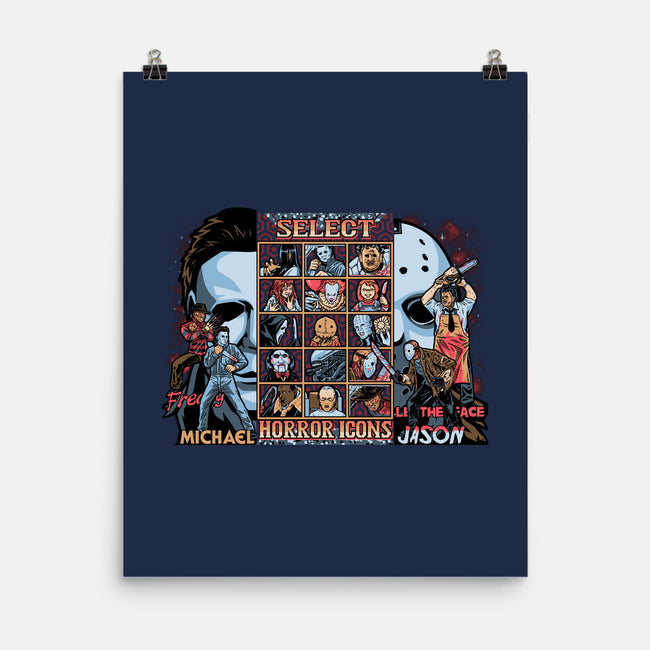 Clash Of Horror Icons-None-Matte-Poster-PrimePremne