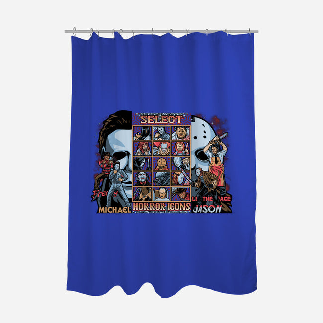 Clash Of Horror Icons-None-Polyester-Shower Curtain-PrimePremne