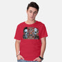 Clash Of Horror Icons-Mens-Basic-Tee-PrimePremne