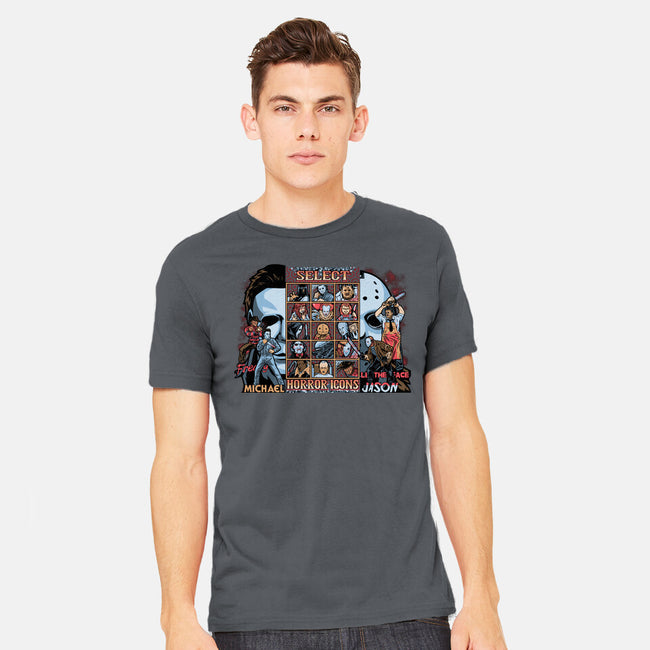 Clash Of Horror Icons-Mens-Heavyweight-Tee-PrimePremne