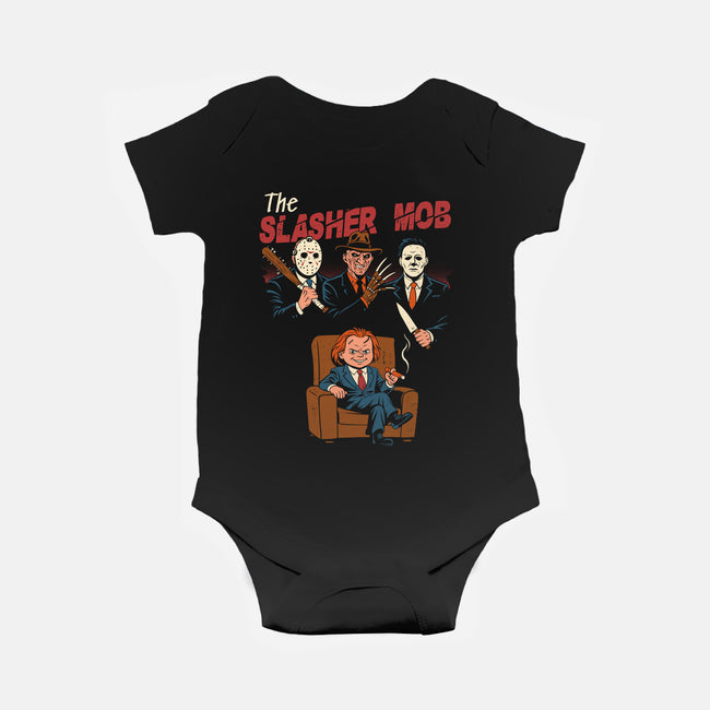 The Slasher Mob-Baby-Basic-Onesie-Marinho