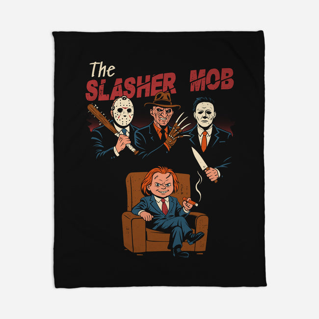 The Slasher Mob-None-Fleece-Blanket-Marinho