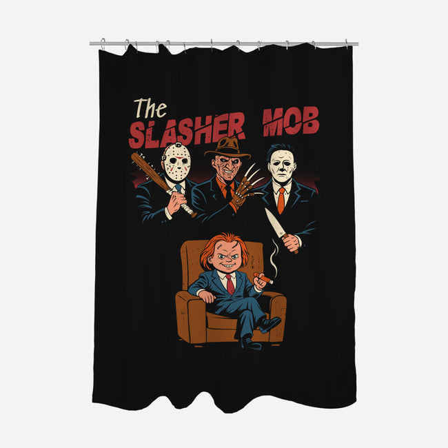 The Slasher Mob-None-Polyester-Shower Curtain-Marinho