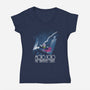 Mojo The Animated Series-Womens-V-Neck-Tee-jasesa