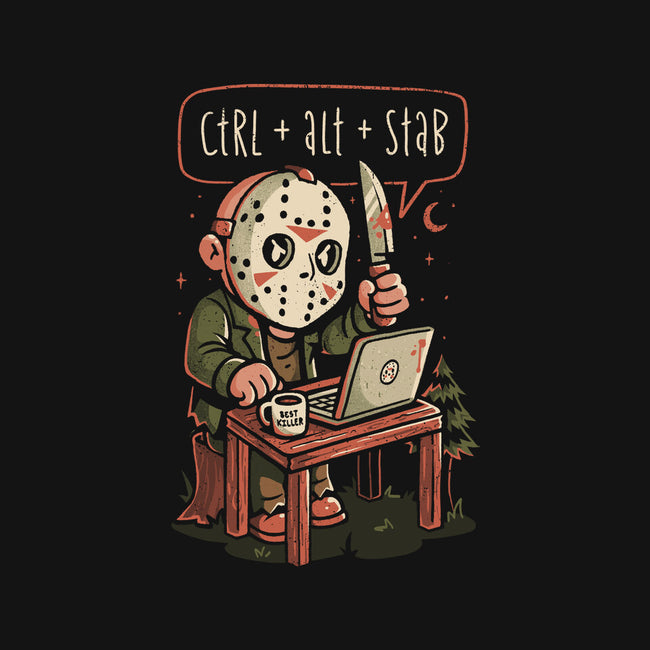 Ctrl Alt Stab-Womens-Fitted-Tee-eduely