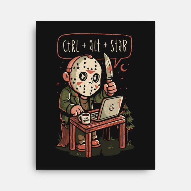 Ctrl Alt Stab-None-Stretched-Canvas-eduely