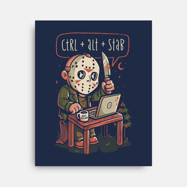 Ctrl Alt Stab-None-Stretched-Canvas-eduely