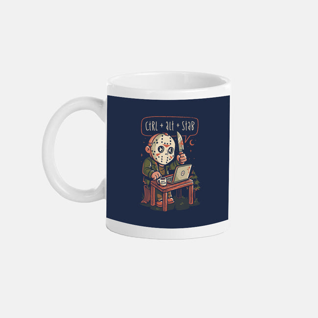 Ctrl Alt Stab-None-Mug-Drinkware-eduely