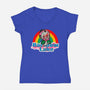 Rainbow Lake-Womens-V-Neck-Tee-Samuel