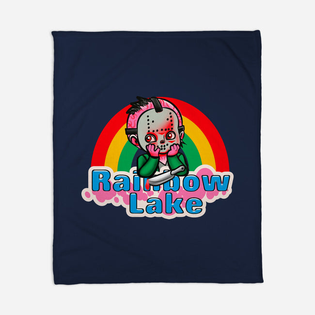 Rainbow Lake-None-Fleece-Blanket-Samuel