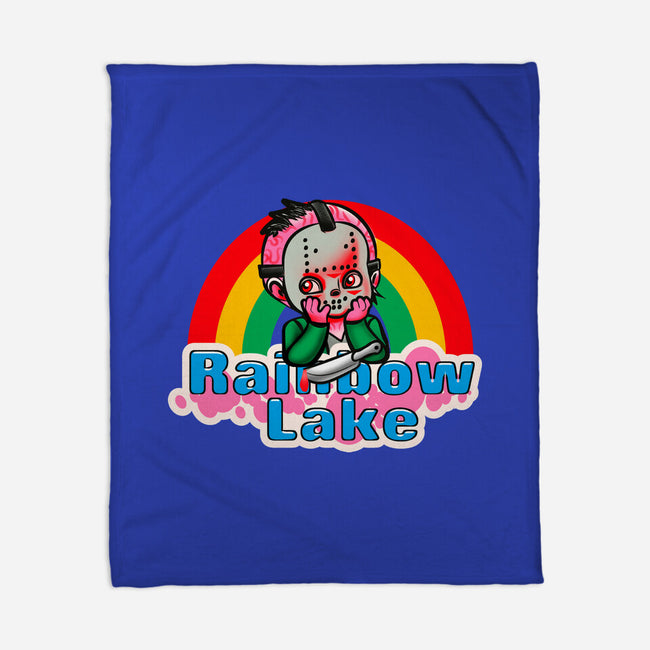 Rainbow Lake-None-Fleece-Blanket-Samuel