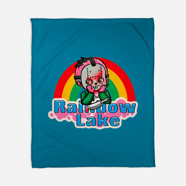 Rainbow Lake-None-Fleece-Blanket-Samuel