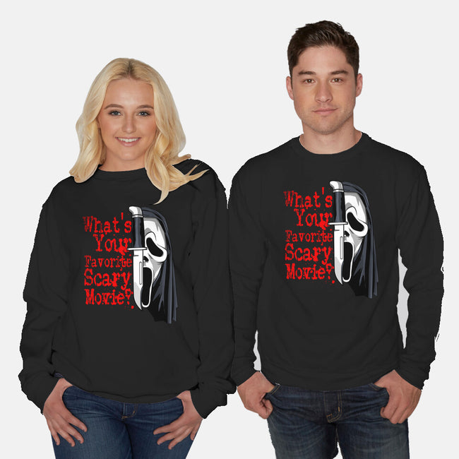 Scary Movie Slasher-Unisex-Crew Neck-Sweatshirt-goodidearyan