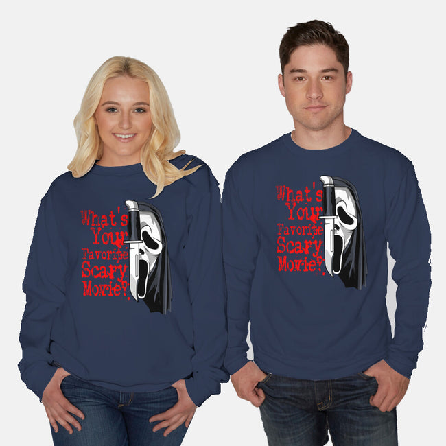 Scary Movie Slasher-Unisex-Crew Neck-Sweatshirt-goodidearyan