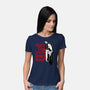 Scary Movie Slasher-Womens-Basic-Tee-goodidearyan