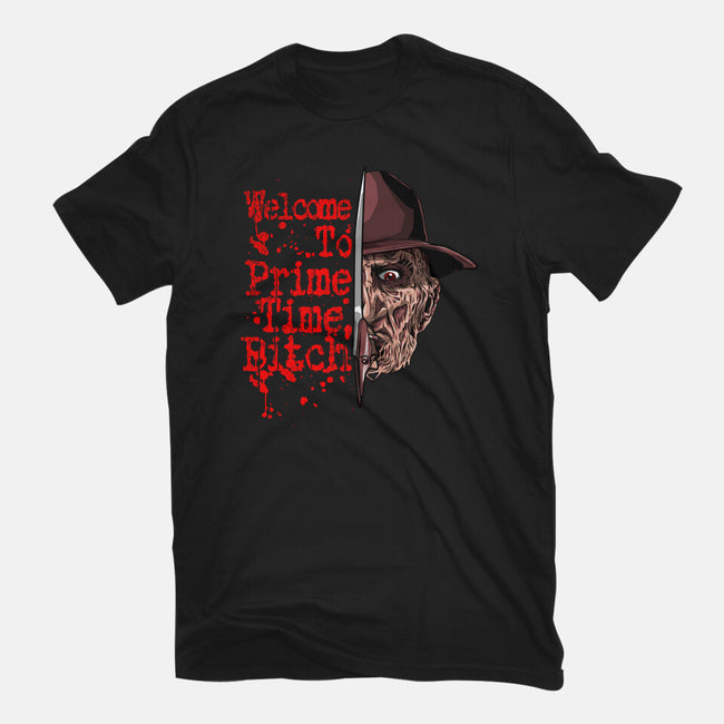 Prime Time Fred-Womens-Fitted-Tee-goodidearyan