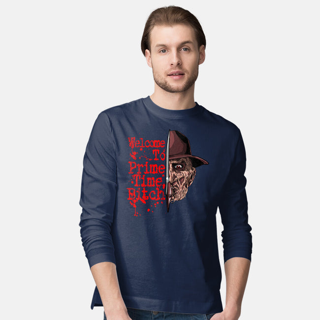 Prime Time Fred-Mens-Long Sleeved-Tee-goodidearyan