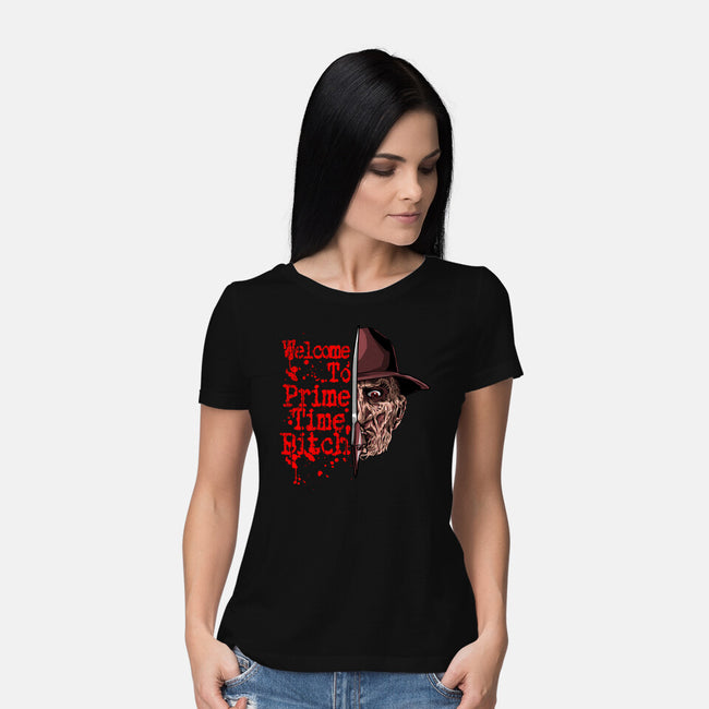 Prime Time Fred-Womens-Basic-Tee-goodidearyan