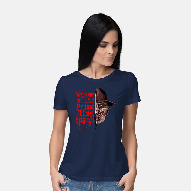 Prime Time Fred-Womens-Basic-Tee-goodidearyan