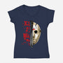 Kill Her Mommy-Womens-V-Neck-Tee-goodidearyan