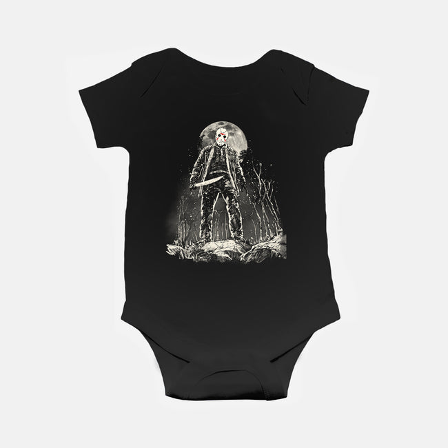 The Slasher Under The Moon-Baby-Basic-Onesie-kharmazero