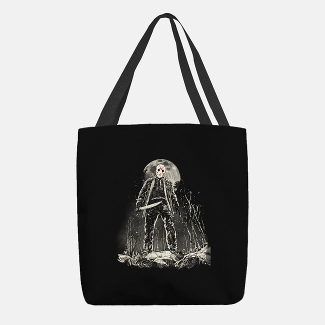 The Slasher Under The Moon-None-Basic Tote-Bag-kharmazero