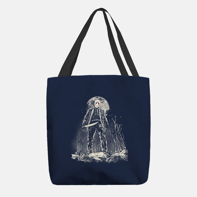 The Slasher Under The Moon-None-Basic Tote-Bag-kharmazero
