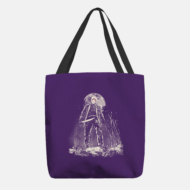 The Slasher Under The Moon-None-Basic Tote-Bag-kharmazero