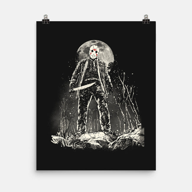 The Slasher Under The Moon-None-Matte-Poster-kharmazero