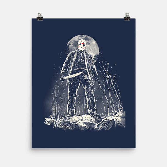 The Slasher Under The Moon-None-Matte-Poster-kharmazero