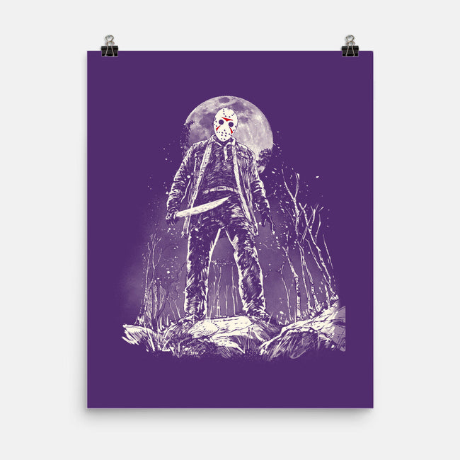 The Slasher Under The Moon-None-Matte-Poster-kharmazero