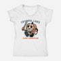 Camp Counselor-Womens-V-Neck-Tee-glitchygorilla