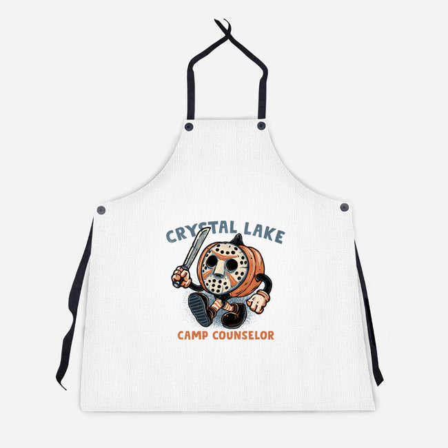 Camp Counselor-Unisex-Kitchen-Apron-glitchygorilla