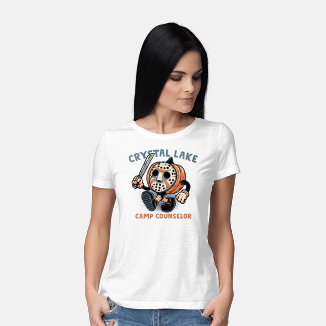 Camp Counselor-Womens-Basic-Tee-glitchygorilla