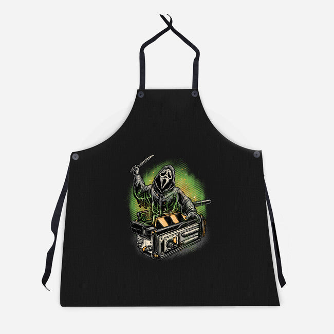 The Ghost Trap-Unisex-Kitchen-Apron-glitchygorilla